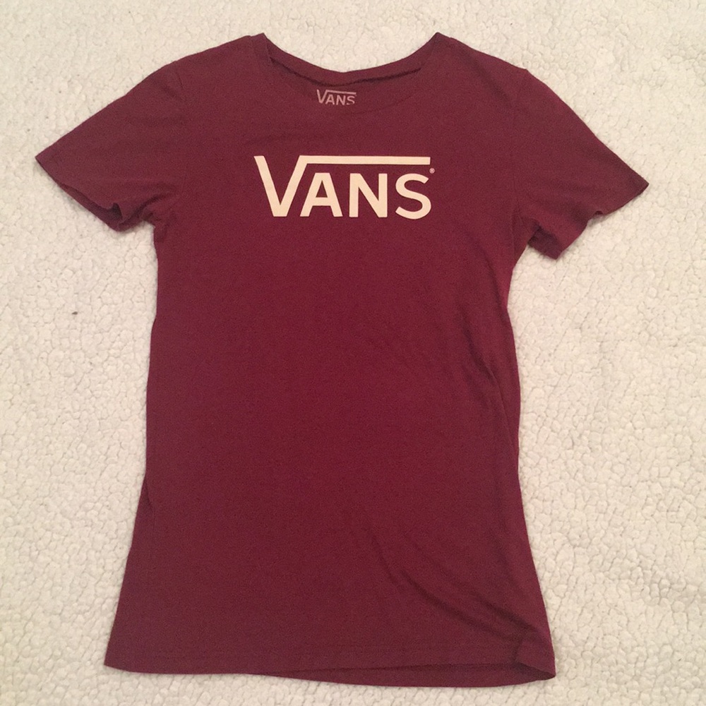 Red & white vans T-shirt